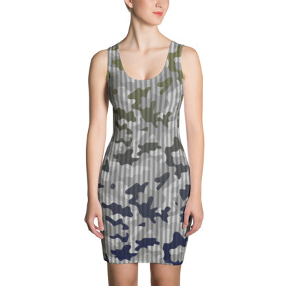 Camouflage Striped Dress 4