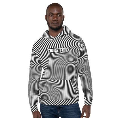 Twisted stripe hoodie