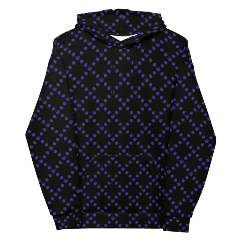 Stamp Repeat King Arrow Blue Unisex Hoodie