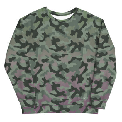 Camo Sweatshirt Pink Green 1