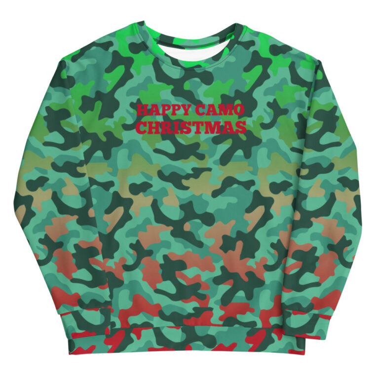 Limited Edition Happy Camo Christmas Unisex Jumper