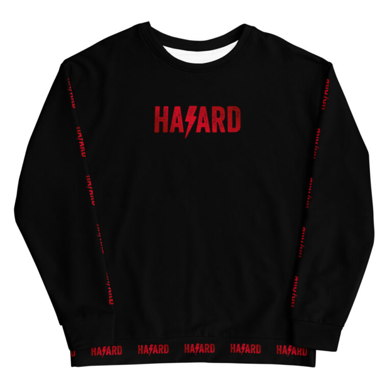 Red Hazard Bolt Unisex Sweatshirt