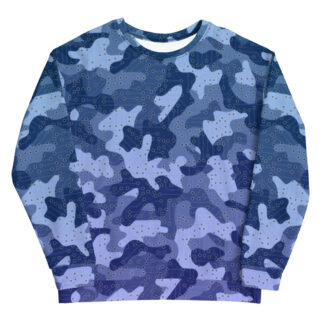blue camo electronic sweatshirt