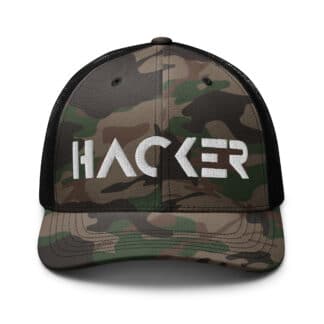 Camo Hacker Trucker cap