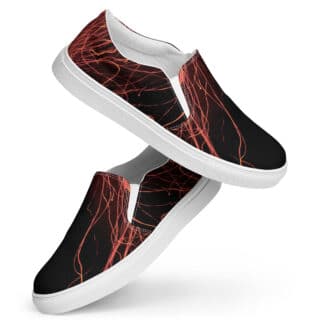 Sparkes Creative canvas shoes with spark trail design
