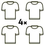 4x T-Shirt Combo